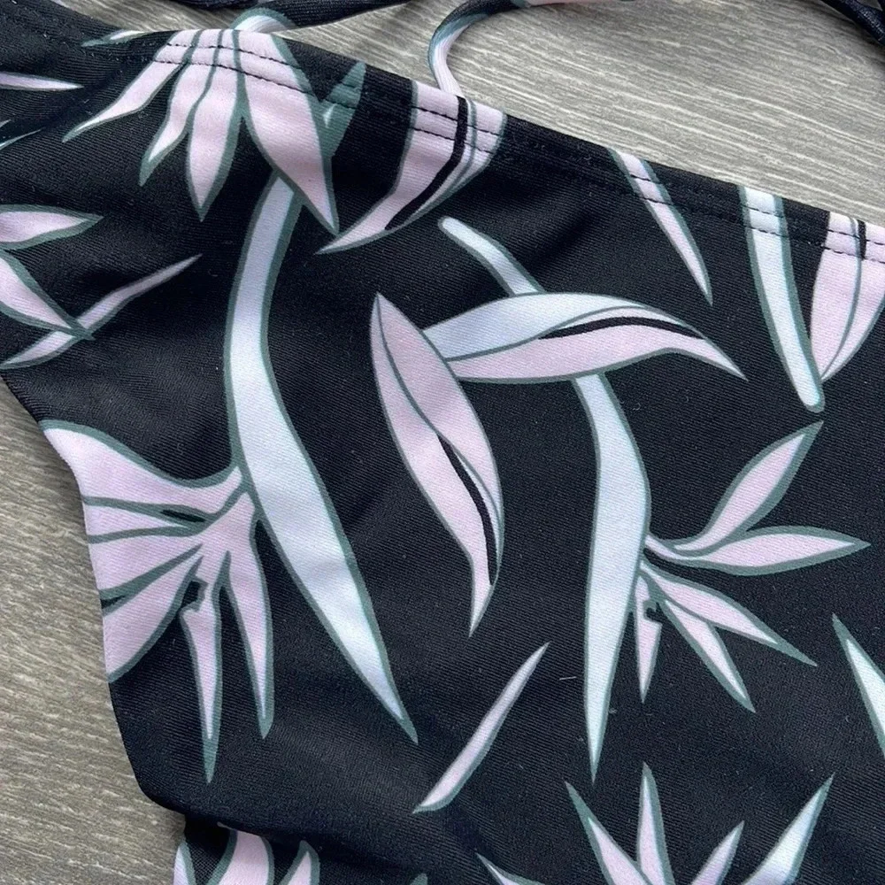 Mikoh Seychelles Monokini One Piece Swimsuit, bird of paradise pink